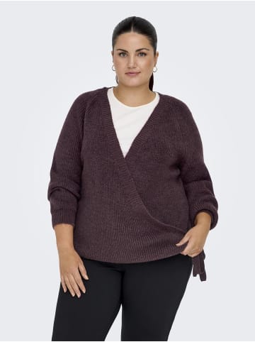 ONLY Carmakoma Strickjacke in Rose Brown