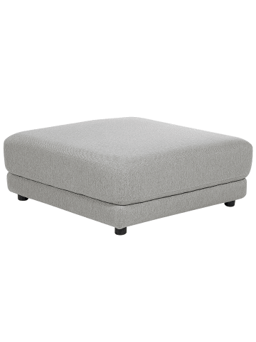 Beliani Ottomane SIGTUNA in Grau/Schwarz - (W) 102 x (H) 43 x (L) 102 cm