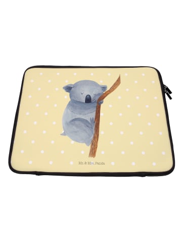 Mr. & Mrs. Panda Laptop Tasche Koalabär ohne Spruch in Gelb Pastell