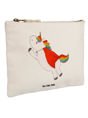 Mr. & Mrs. Panda Schminktasche Einhorn Super ohne Spruch in Weiß