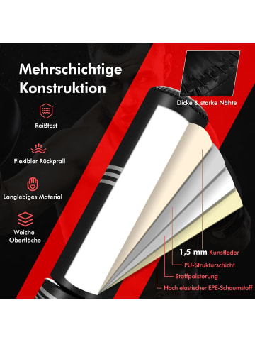 COSTWAY Boxsack stehend 170 cm in Schwarz