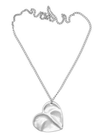 collezione alessandro Lange Kette " Cuore " in altsilber