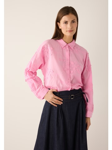 More & More bestickte Hemdbluse in pink