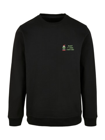 F4NT4STIC Sweatshirt Merry Christmas in schwarz