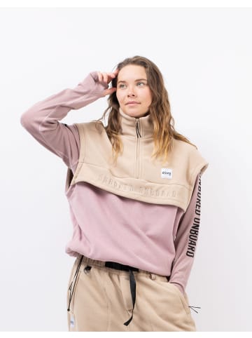 eivy Fleeceweste in Sand Faded Woodrose