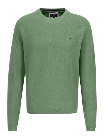 FYNCH-HATTON O-Neck, Cotton Cashmere in Spring gre