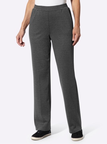 Sieh an! Bügelfalten-Hose in anthrazit-meliert