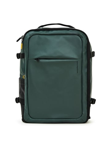 Mandarina Duck Eco Coated Business-Rucksack 50 cm Laptopfach deep green
