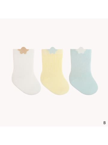 MUNADUNA 3er-Set 'Stern' Baby Socken