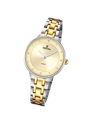 Festina Analog-Armbanduhr Festina Mademoiselle silber, gold mittel (ca. 31mm)