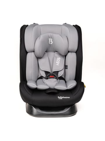 BeBelissimo Kindersitz I-SIZE 40-150 cm, Verstellbare Kopfstütze - EOS in Grau