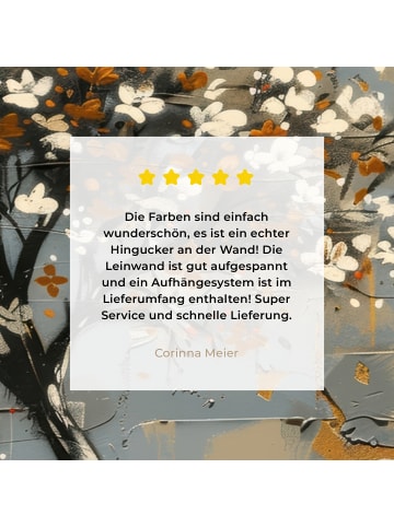 MuchoWow Leinwand bilder Blütenkunst (BxH)