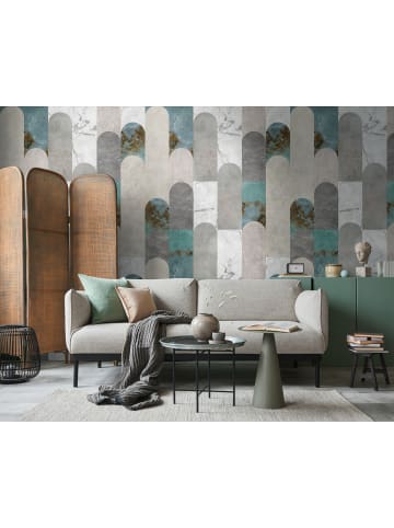 A.S. Création Tapete Arcadia Flow in Türkis & Grau
