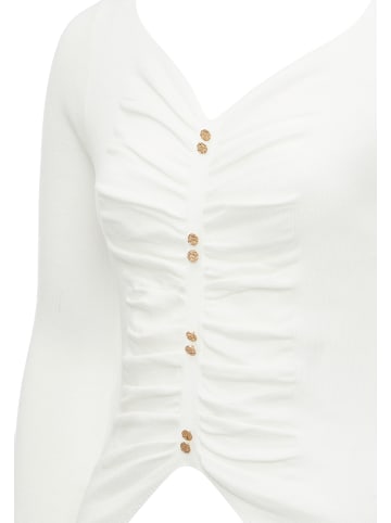 leo selection Damen Strickpullover in Wollweiss