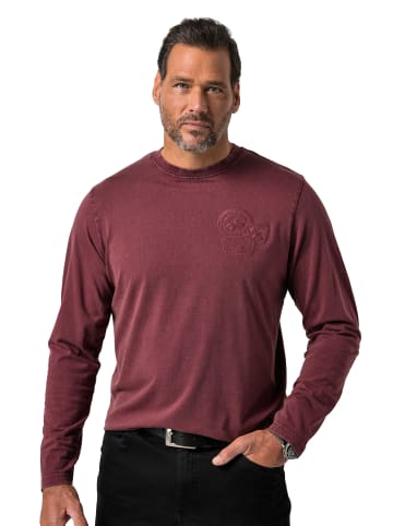 JP1880 Kurzarm T-Shirt in mahagoni