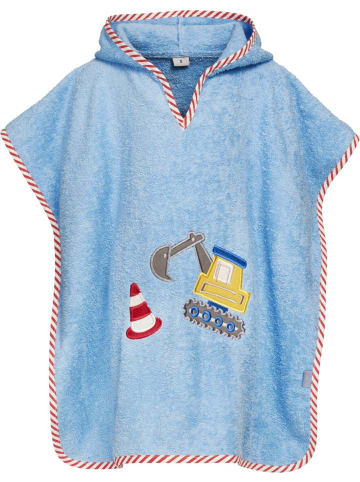 Playshoes Badetuch "Frottee-Poncho Bagger" in Blau