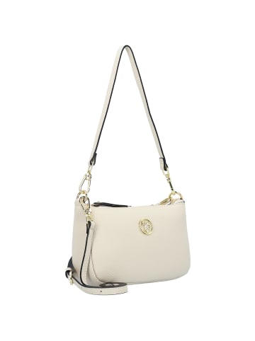 U.S. Polo Assn. Arlington Schultertasche Leder 24 cm in off white