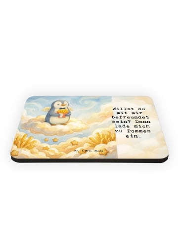 Mr. & Mrs. Panda Magnet Pinguin Engel Pommes Design mit Spruch in Weiß
