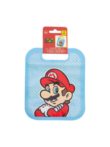 Super Mario Super Mario 4 Stück Snackbeutel mit Zip Verschluss in Mehrfarbig