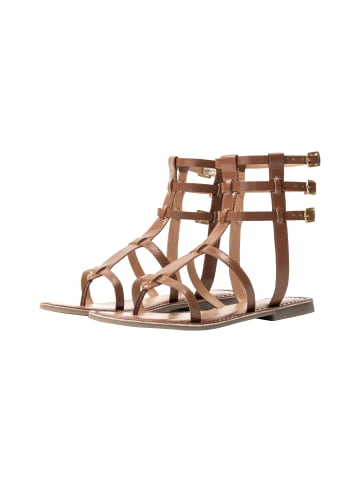 DreiMaster Damen Sandalen Aus Leder in Kamel