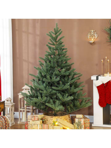 HOMCOM Weihnachtsbaum-130L x 130B x 180H cm-Grün