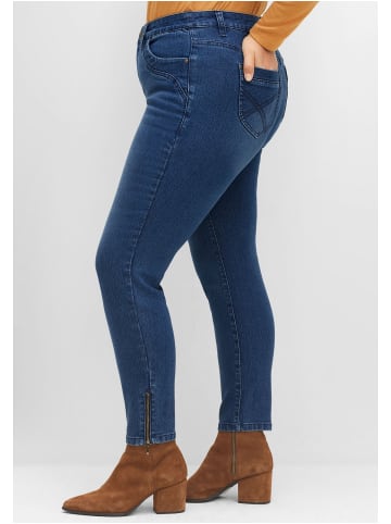 sheego 7/8-Jeans in blue Denim