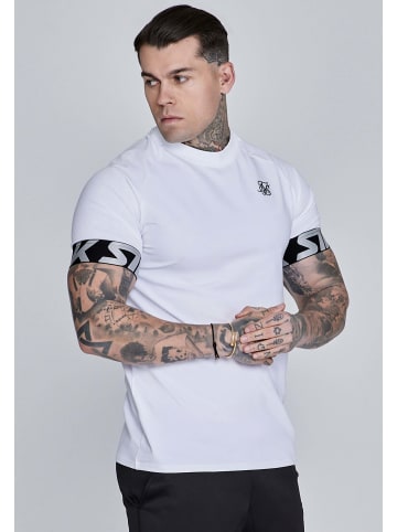 SikSilk T-Shirt Tech in White