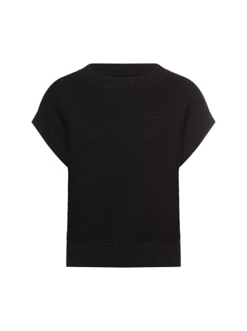 Camel Active Strickpullover aus Baumwollmix in Kaviar
