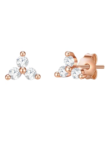 Glanzstücke München Ohrstecker Sterling Silber Zirkonia in roségold