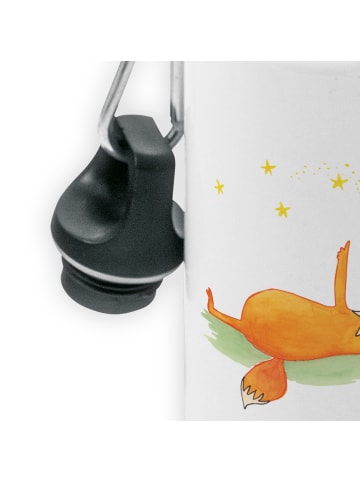 Mr. & Mrs. Panda Getränkeflasche Fuchs Sterne ohne Spruch in Weiß