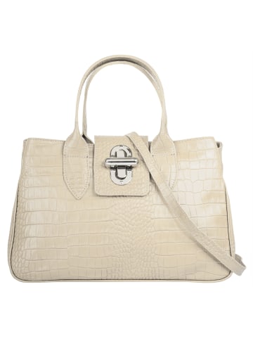 Cluty Handtasche echt Leder in beige