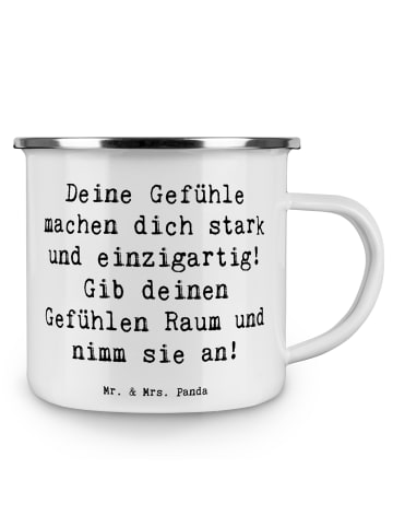 Mr. & Mrs. Panda Pott Spruch Emotionen ausdrücken mit Spruch in Weiß
