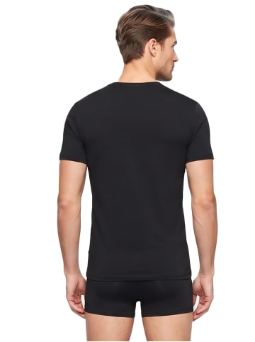 Seidensticker Seidensticker 4er Pack Herren T-Shirt 1/2 Arm in schwarz