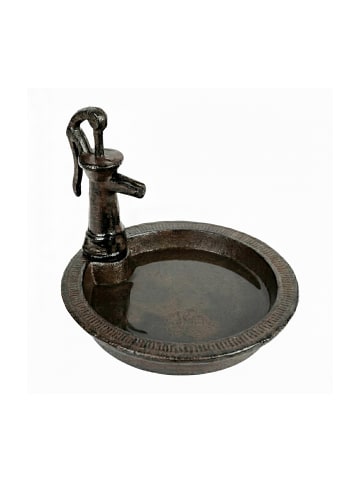 relaxdays Vogeltränke in Braun - (B)17 x (H)15 x (T)18 cm