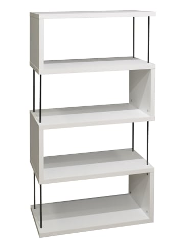 58 aufm Kessel REGAL Elga 66x33x126 Bücherregal Standregal weiß matt lack