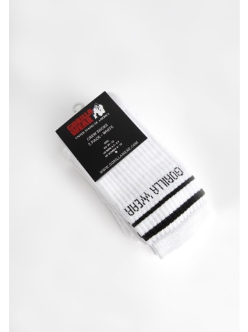 Gorilla Wear Mannschaftssocken - 2-pack - Weiß
