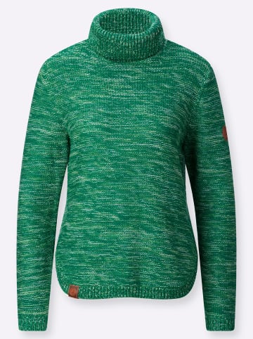 WITT WEIDEN Pullover in grün-meliert