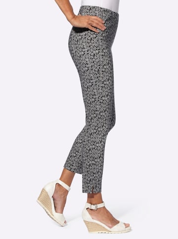 WITT WEIDEN Bengalinhose in schwarz-weiß-bedruckt