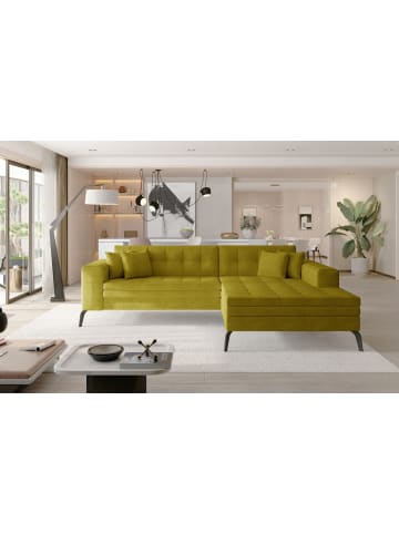 MF Design Sokka Recamiere Rechts in Senfgelb -  (L) 292 x (B) 292 x (H) 84 cm