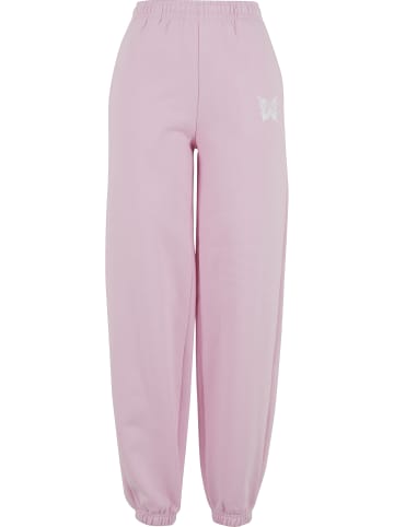Mister Tee Mister Tee Karma Butterfly Ladies Fluffy Sweatpants in softpink