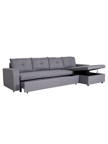 MCW Ecksofa mit Bettkasten L16, Grau