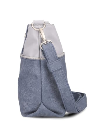 Zwei Jana J8 - Schultertasche 27 cm (papaya) in nubuk-sky