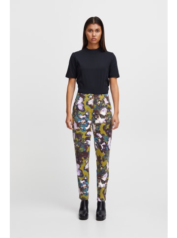 ICHI IHKATE PRINT PA20 Regular fit in Green Moss multi aop