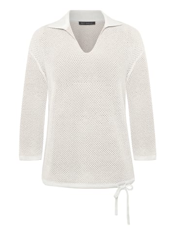 Betty Barclay Strickpullover mit Kragen in Patch Cream/Beige