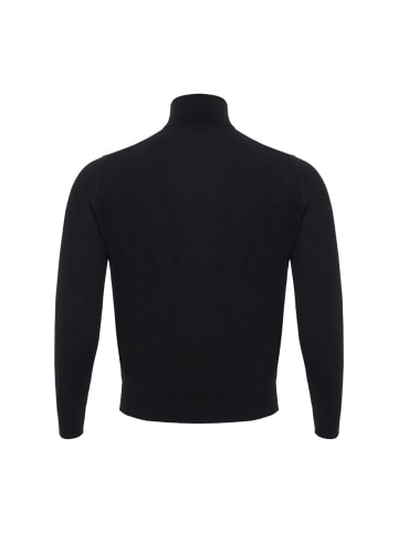 Colombo Schwarz Kaschmir Rollkragenpullover