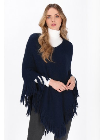 DreiMaster Women Poncho in navy