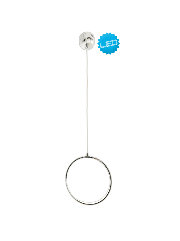näve LED Pendelleuchte "LOOP LINE" in chrome - EEK F