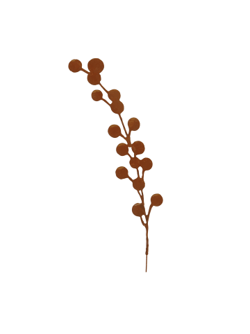 UNUS Roststecker Eukalyptus aus Metall, Höhe 104 cm in Braun