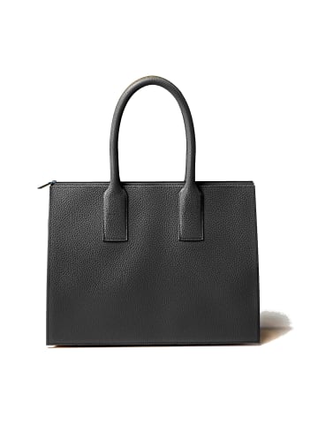 Kmisso Henkeltasche Echt Leder in Nero
