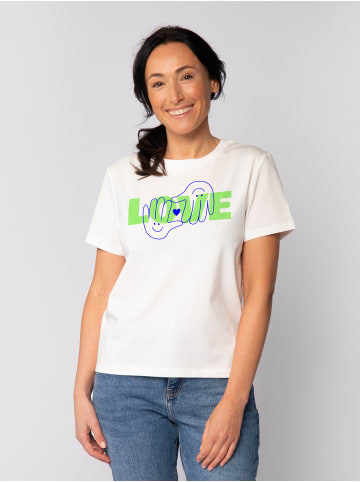 wat? Apparel T-Shirt Love in Off White
